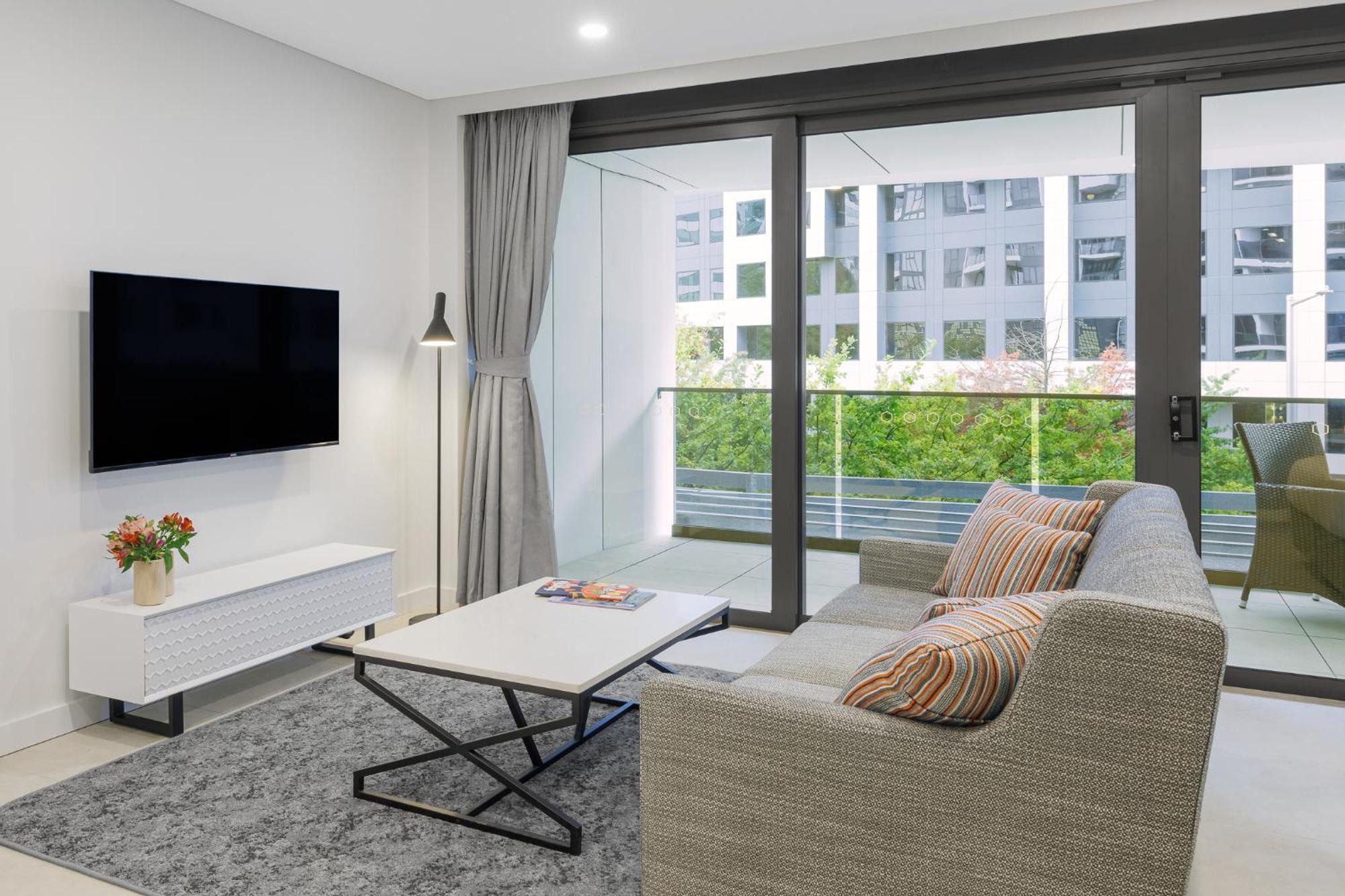 Meriton Suites Canberra Zewnętrze zdjęcie Living room